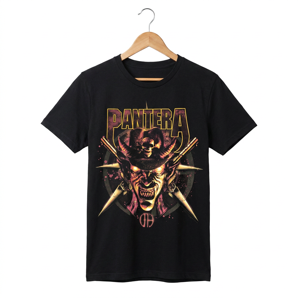 Pantera - T-Shirt Cowboy à Cornes (Noir)