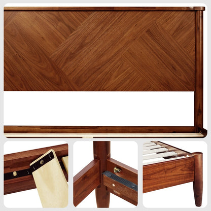 Rorns Panthera Platform Bed Frame With Headboard for Ultimate Comfort