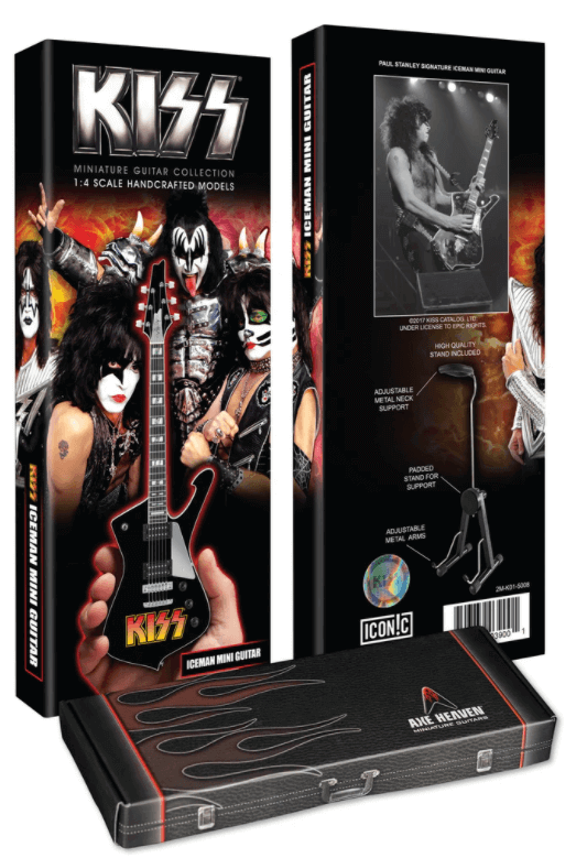 KISS® Paul Stanley Iceman Miniature Guitar Model