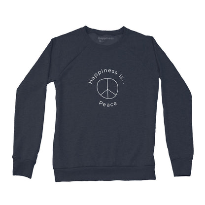 Women's Peace Crew Sweatshirt, True Navy