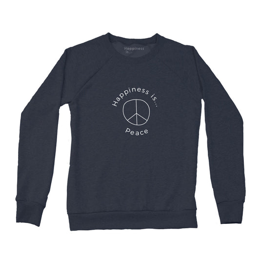 Women's Peace Crew Sweatshirt, True Navy