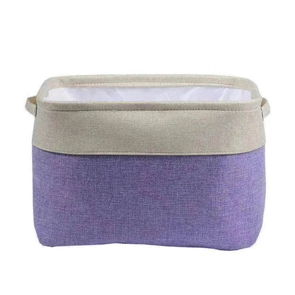 Personalized Pet Dog Toy Storage Basket Canvas Foldable Bag