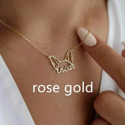 Personalized Stainless Steel DIY Cat And Dog Pet Name Necklace