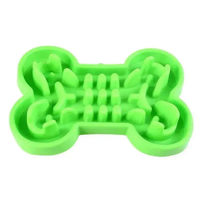 Pet Dog Slow Food Feeder Anti Choke Travel Bowl
