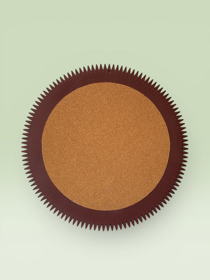 Zig-Zag Round Wall Mirror