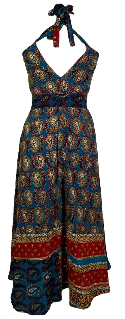 STAFF HOLD PRC7675 Avatar Pure Silk Maxi Dress with Belt