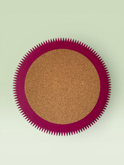 Zig-Zag Round Wall Mirror