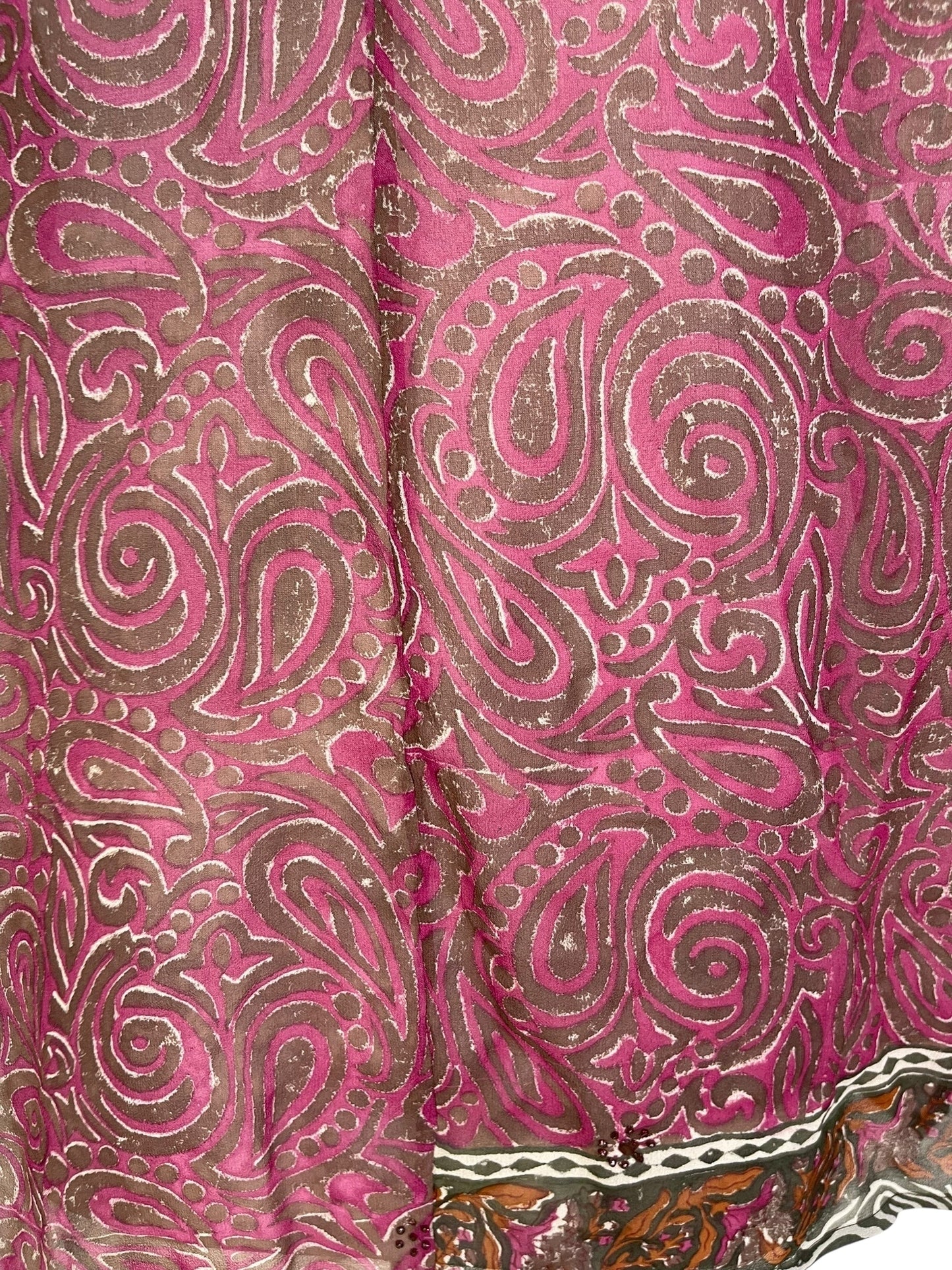 PRG7089 Sheer Avatar Pure Silk Waterfall Top