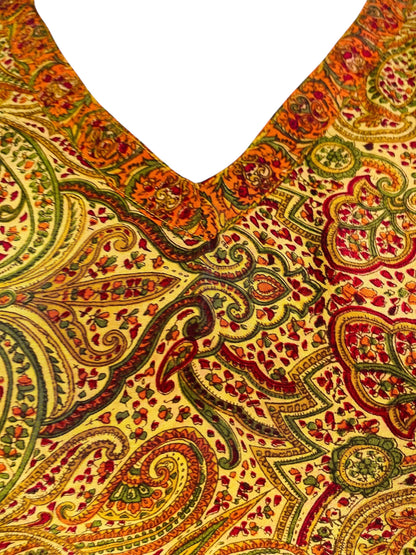 PRC6772 Avatar Pure Silk Midi Length Kaftan
