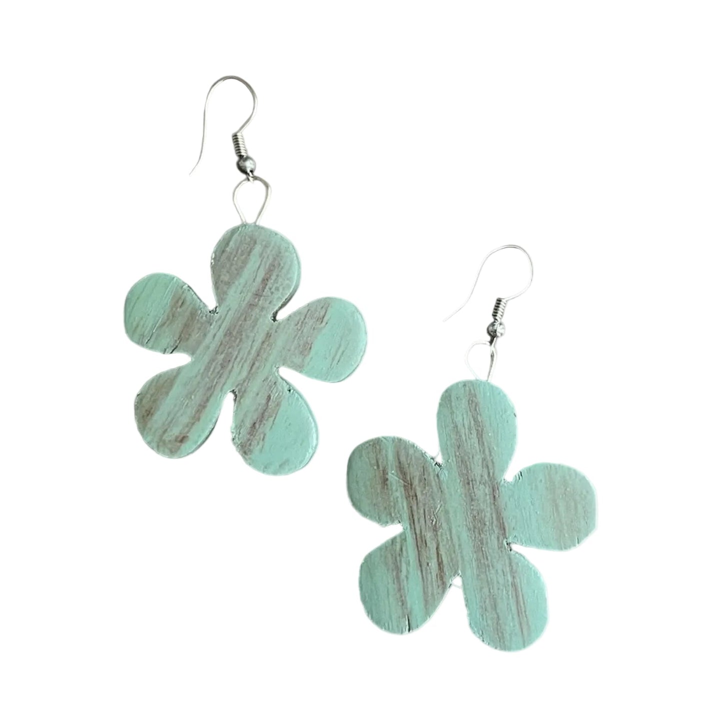 Wooden Flower Earring