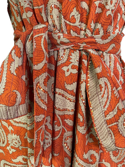 PRC7235 Avatar Pure Silk Maxi Dress with Belt