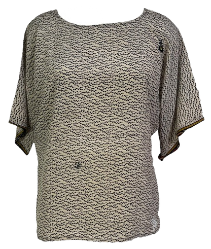 PRC6866 Avatar Pure Silk Side Slit Top