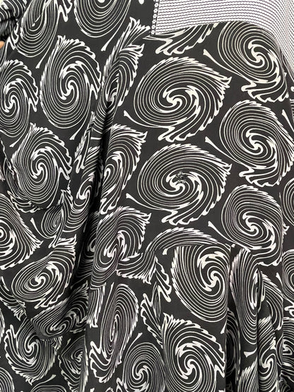 PRC7816 Avatar Pure Silk Sculptural Long Tunic Dress