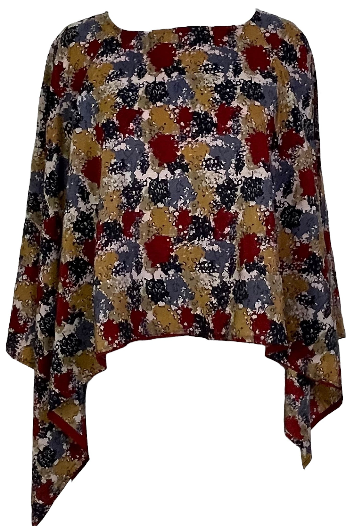 PRC7003 Avatar Pure Silk Capelet Poncho