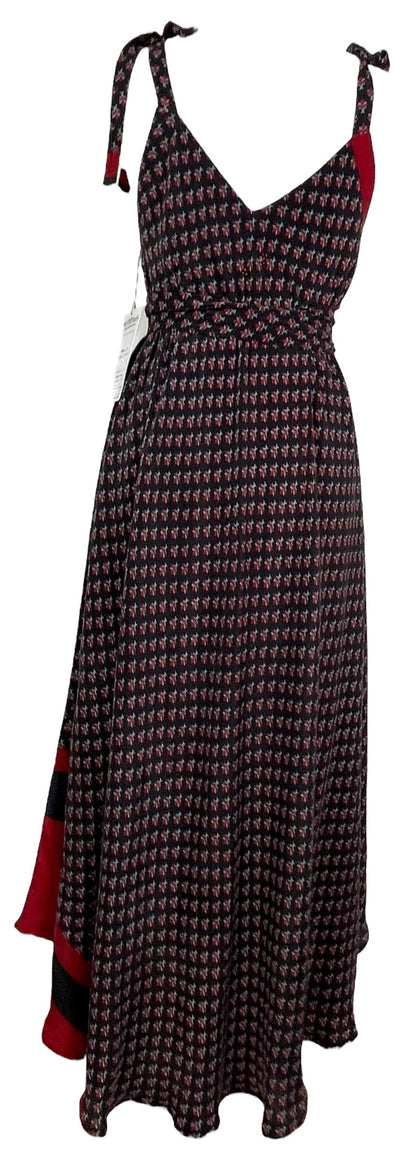 PRC7842 Avatar Pure Silk Maxi Dress with Belt