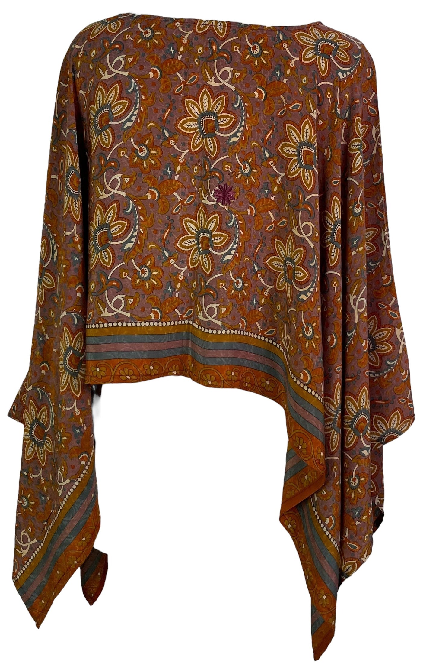 PRC6907 Poncho capelet en pure soie Avatar