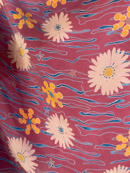 PRC6701 Avatar Pure Silk Kimono-Sleeved Top