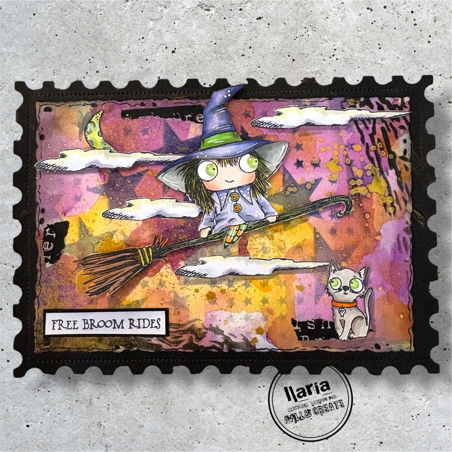 AALL and Create - A7 Stamp Set - Free Broom Rides
