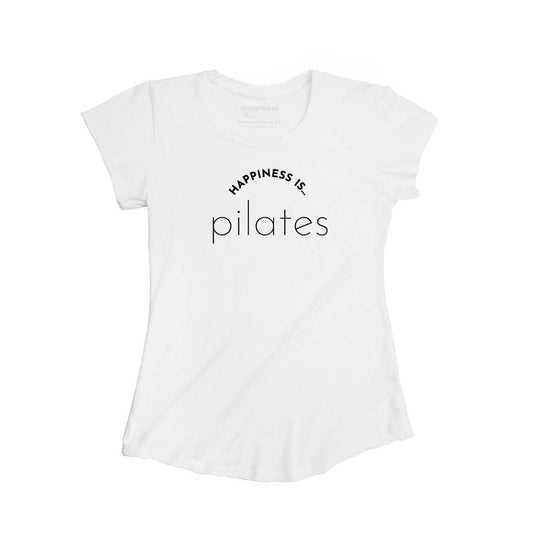 T-shirt de Pilates en bambou pour femme, blanc