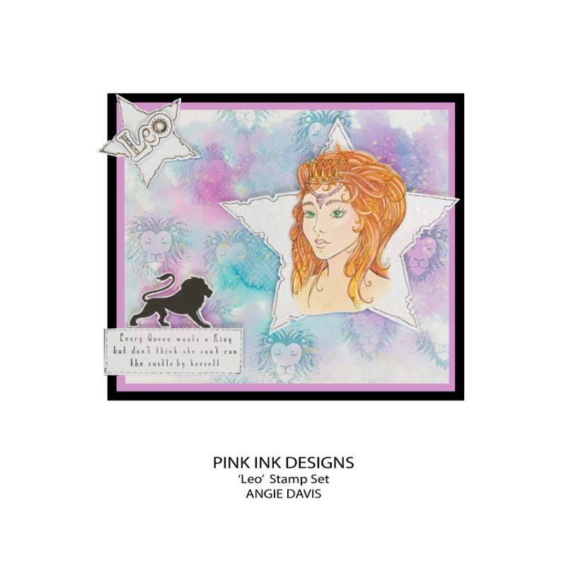 Pink Ink Designs Leo, Ensemble de tampons transparents 15,24 cm x 20,32 cm