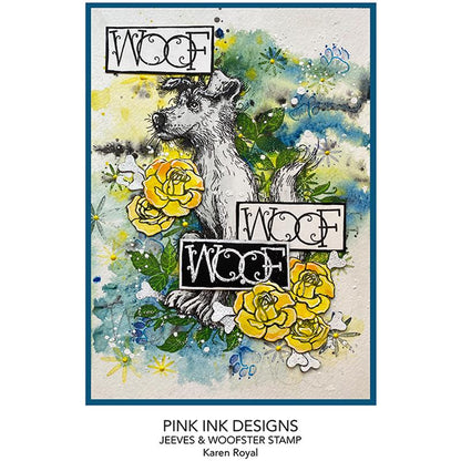 Pink Ink Designs Jeeves & Woofster A5 Clear Stamp Set