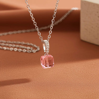 Radiant Cut Solitaire Pendant Necklace - Dazzling Minimalist Jewelry