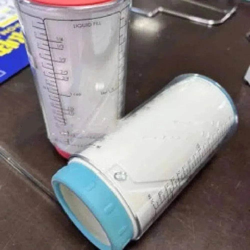 Tasse à mesurer réglable rotative en plastique