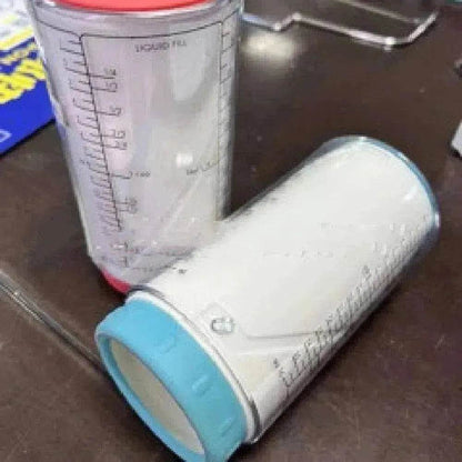 Tasse à mesurer réglable rotative en plastique