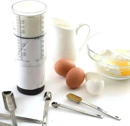 Tasse à mesurer réglable rotative en plastique