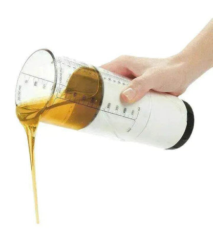 Tasse à mesurer réglable rotative en plastique