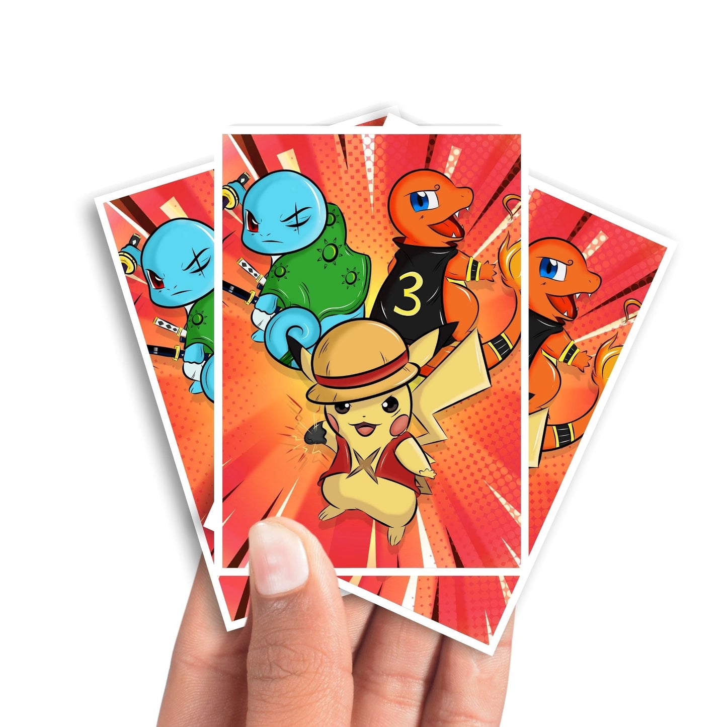 Pocket Monster Trio Card Sleeves
