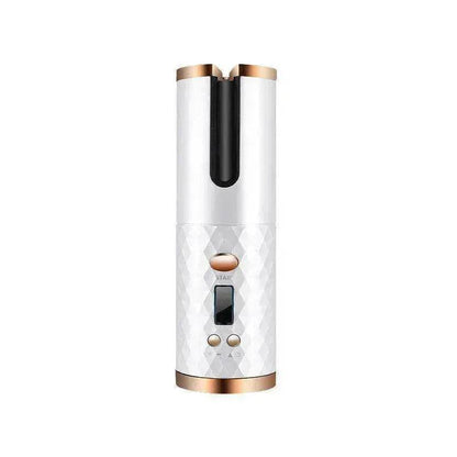 Portable LCD Hair Curler: Rechargeable, Ceramic, Auto Rotating