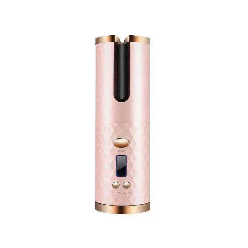 Portable LCD Hair Curler: Rechargeable, Ceramic, Auto Rotating