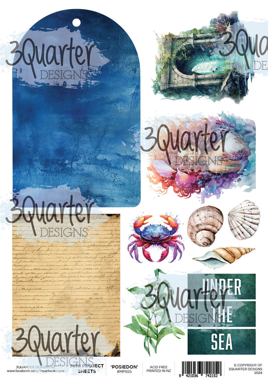 3Quarter Designs Poséidon - Mini Feuille de projet
