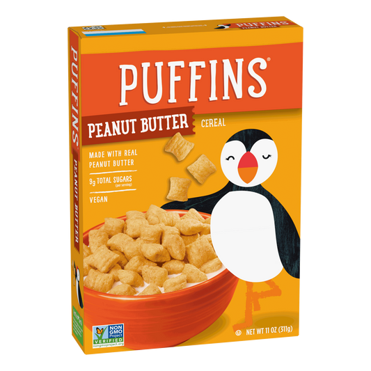 Céréales au beurre de cacahuètes Puffins®, 311 g