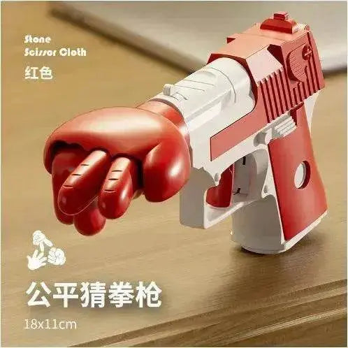 Punch Gun Rock, Paper, Scissor Game Props Decompression Kids Fun Toy