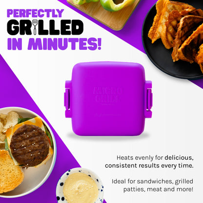 Micro Grill Classic™ Toastie Maker, Microwave Grill, Sandwich Toaster, 3 Minute Grilled Cheese, Crispy, Panini Press, Dishwasher Safe, Office, Home, Travel & School Dorms