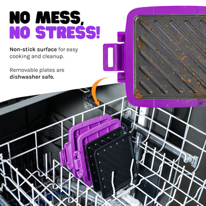 Micro Grill Classic™ Toastie Maker, Microwave Grill, Sandwich Toaster, 3 Minute Grilled Cheese, Crispy, Panini Press, Dishwasher Safe, Office, Home, Travel & School Dorms
