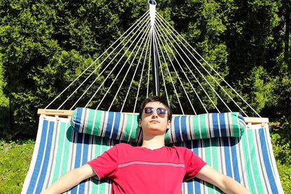 Deluxe Quilted Hammock with 3-Beam Stand