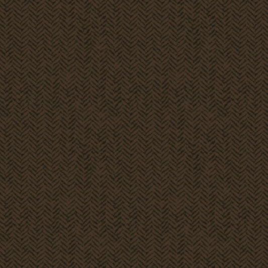 Basic Herringbone Wool - Brown/Charcoal