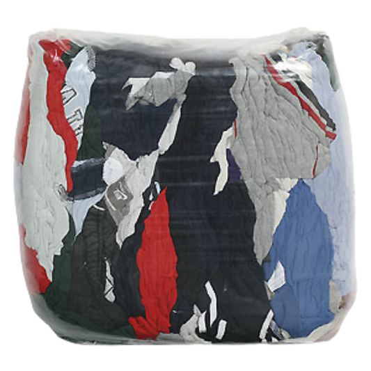 Chiffons d'essuyage pour T-shirts de couleurs mélangées 10 lbs