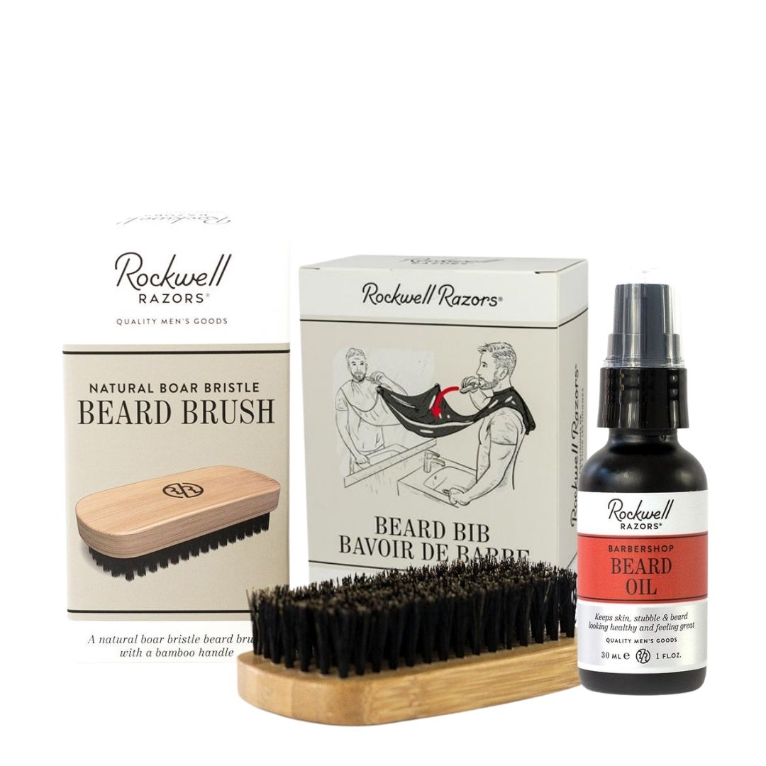 Kit de rasage barbe Rockwell 3 pièces