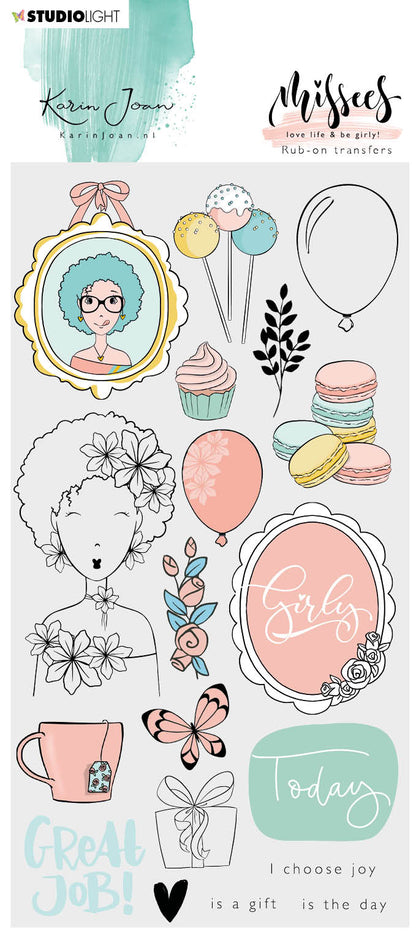 Karin Joan Rub on Sticker Missees Collection 110x210mm nr.04