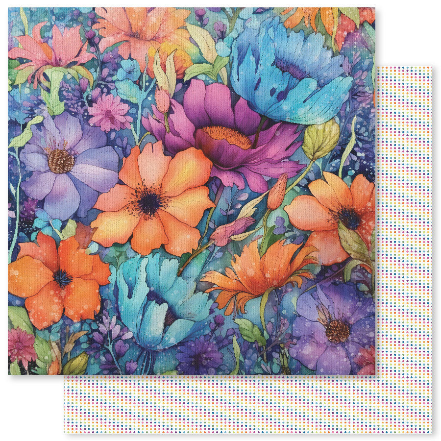 Papier « Rainbow Twirl E » 30,5 x 30,5 cm (lot de 12) 30444