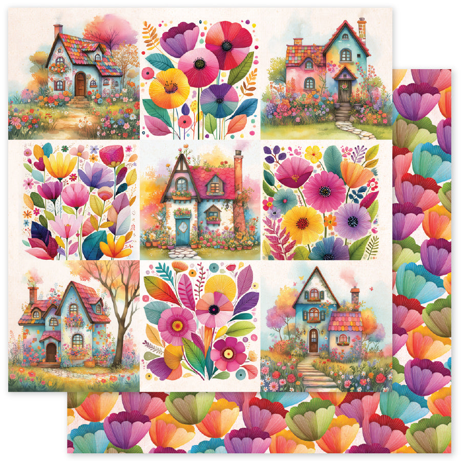 Rainbow Village Basics A 12x12 Paper (12 pc Bulk Pack) 35325