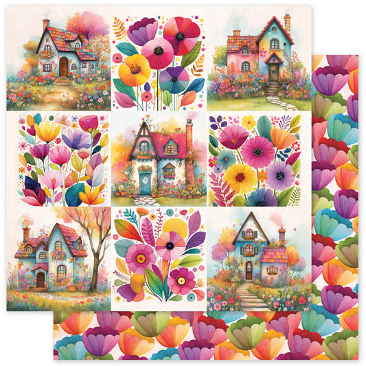 Rainbow Village Basics A 12x12 Paper (12 pc Bulk Pack) 35325