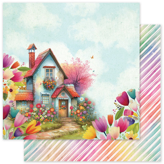 Rainbow Village Basics C 12x12 Paper (12 pc Bulk Pack) 35331