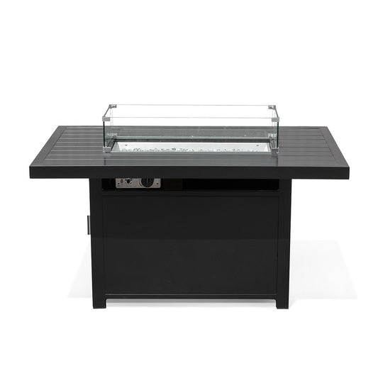 Table Foyer Extérieur Rectangulaire 48" en Aluminium au Propane