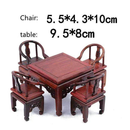 Red Rosewood Antique Creative Table And Chair Furniture Ornaments