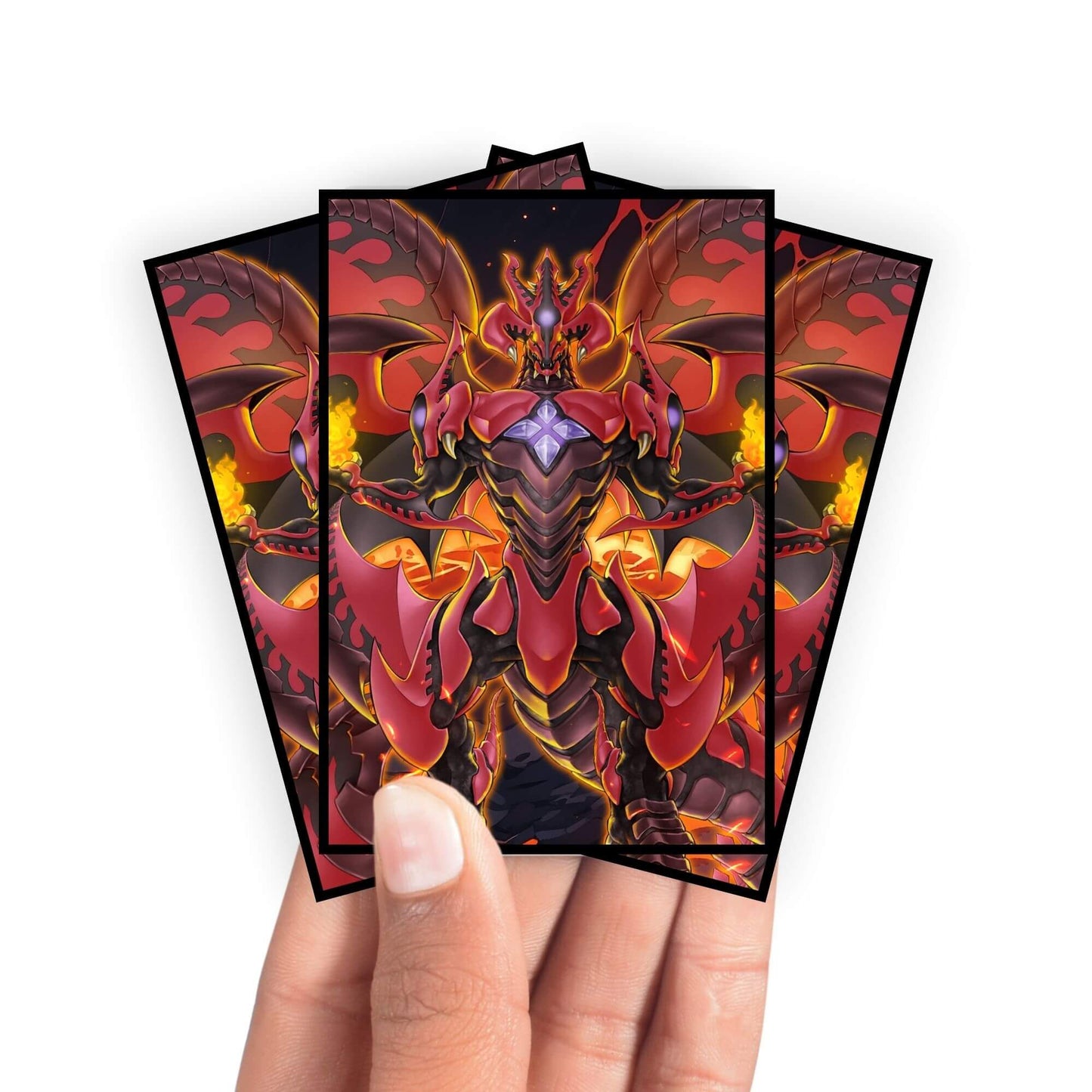 Red Supernova Dragon Card Sleeves